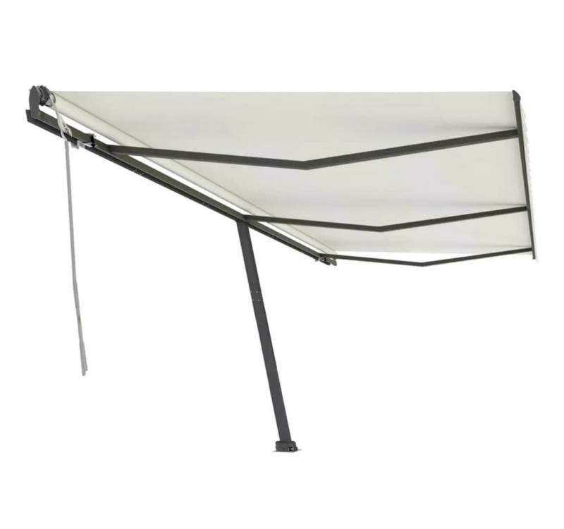 vidaXL Standmarkise Markise Manuell Einziehbar 600x300 cm Creme von vidaXL