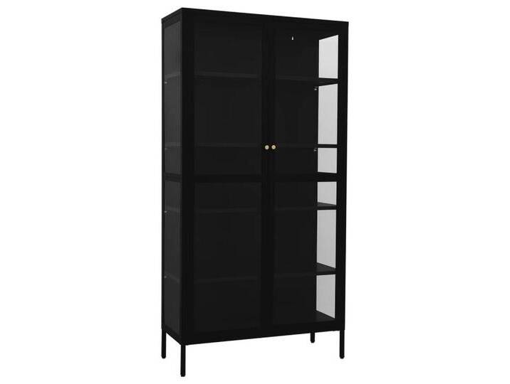 vidaXL Standvitrine Vitrine Schwarz 90x40x180 cm Stahl und Gehärtetes Glas vidaXL Standvitrine Vitrine Schwarz 90x40x180 cm Stahl und Gehärtetes Glas von vidaXL