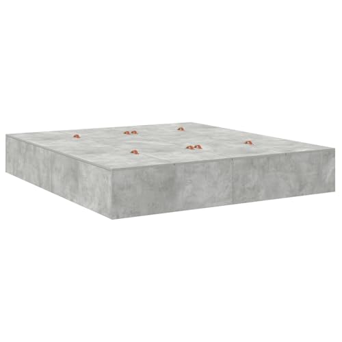vidaXL Stauraum Bettgestell Beton Grau 180x200 cm von vidaXL
