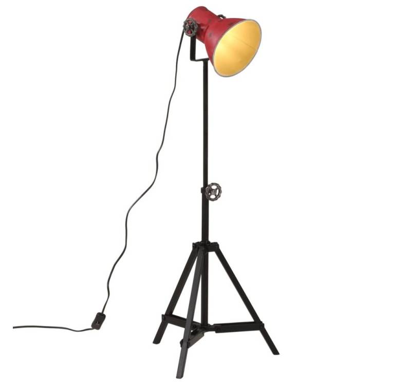vidaXL Stehlampe, Stehleuchte 25 W Rot 35x35x65/95 cm E27 von vidaXL