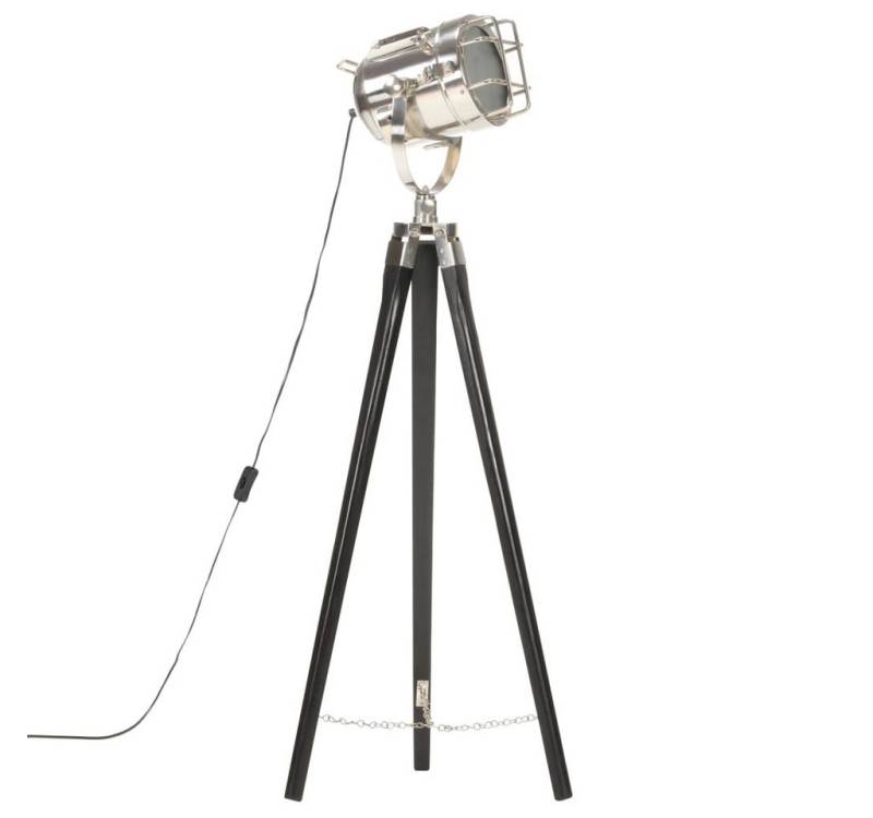 vidaXL Stehlampe Stativlampe Schwarz Mango Massivholz 97 cm von vidaXL