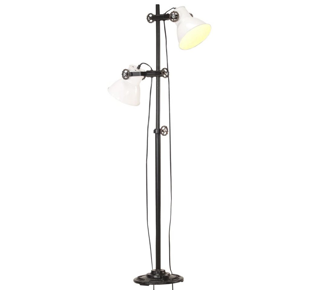vidaXL Stehlampe Stehlampe 2-flammig Weiß E27 Gusseisen vidaXL Stehlampe Stehlampe 2-flammig Weiß E27 Gusseisen von vidaXL