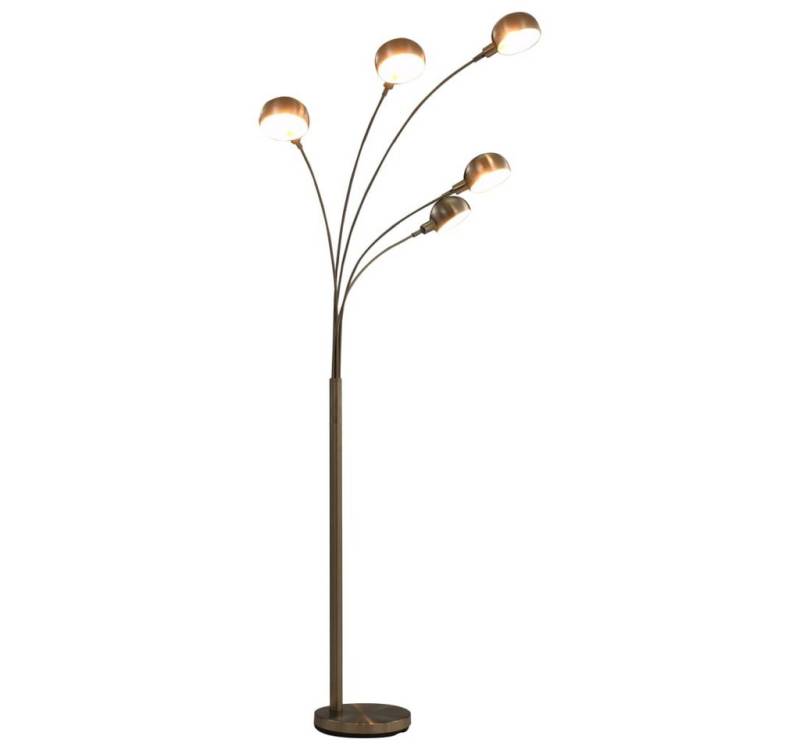 vidaXL Stehlampe Stehlampe 200 cm 5 x E14 Silbern von vidaXL