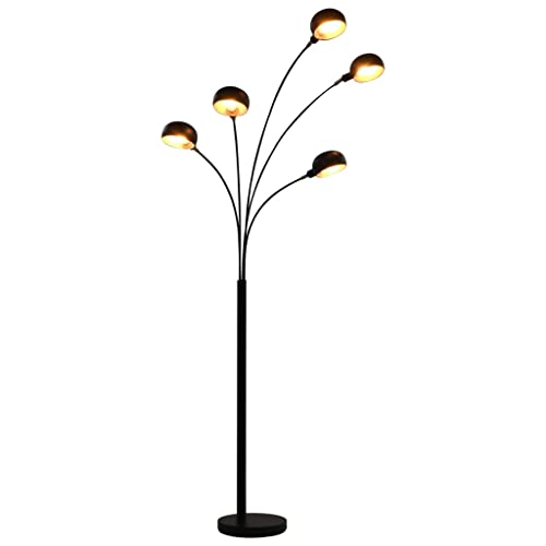 vidaXL Stehlampe Stehleuchte Standleuchte Leselampe Leseleuchte Bodenlampe Wohnzimmerlampe Bogenlampe Bogenleuchte 200cm 5xE14 Schwarz Golden vidaXL Stehlampe Stehleuchte Standleuchte Leselampe Leseleuchte Bodenlampe Wohnzimmerlampe Bogenlampe Bogenleuchte 200cm 5xE14 Schwarz Golden von vidaXL
