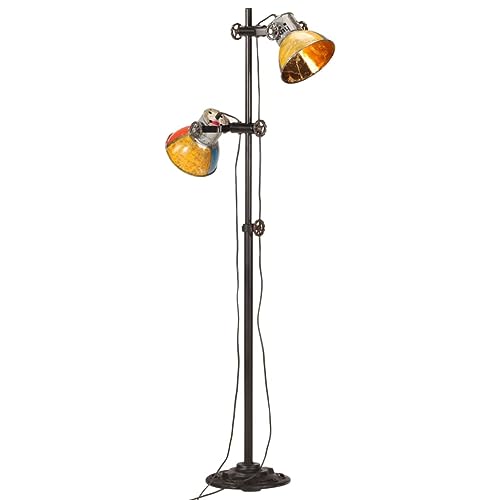 vidaXL Stehlampe mit 2 Lampenschirmen Stehleuchte Standleuchte Standlampe Leselampe Bürolampe Lampe Leuchte Wohnzimmer Bodenlampe Mehrfarbig E28 vidaXL Stehlampe mit 2 Lampenschirmen Stehleuchte Standleuchte Standlampe Leselampe Bürolampe Lampe Leuchte Wohnzimmer Bodenlampe Mehrfarbig E28 von vidaXL