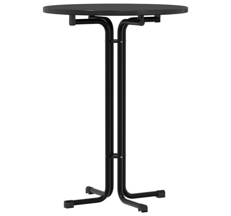 vidaXL Stehtisch Stehtisch Esstisch Schwarz Ø80x110 cm Spanplatte und Stahl von vidaXL