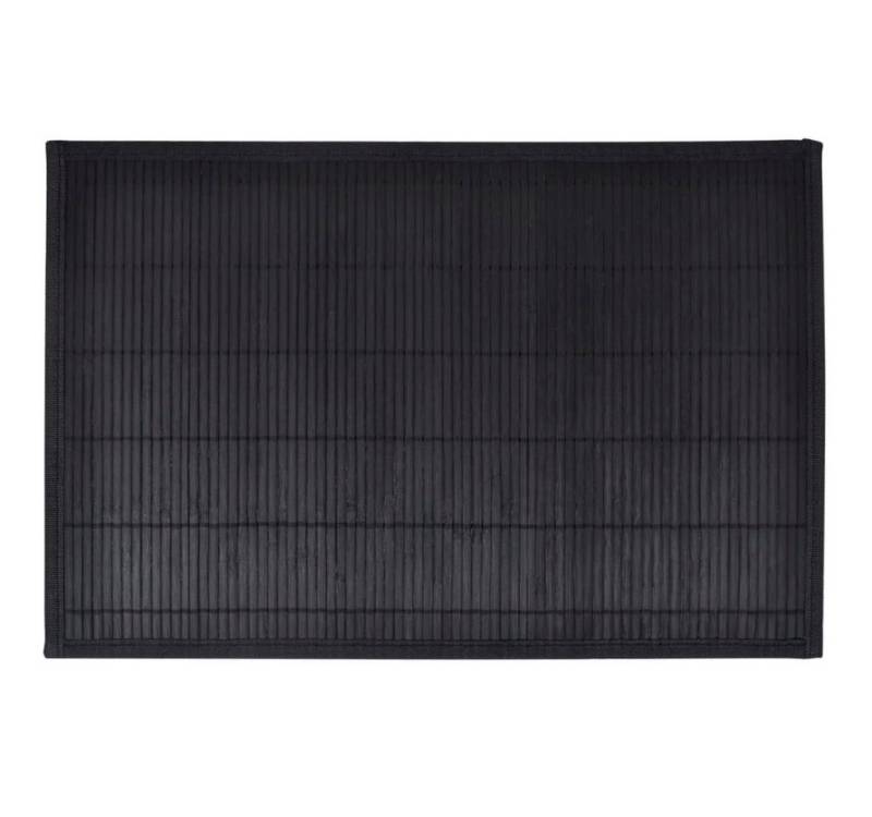 vidaXL Stoffserviette, 6 Bambus-Platzdeckchen 30 x 45 cm Schwarz von vidaXL
