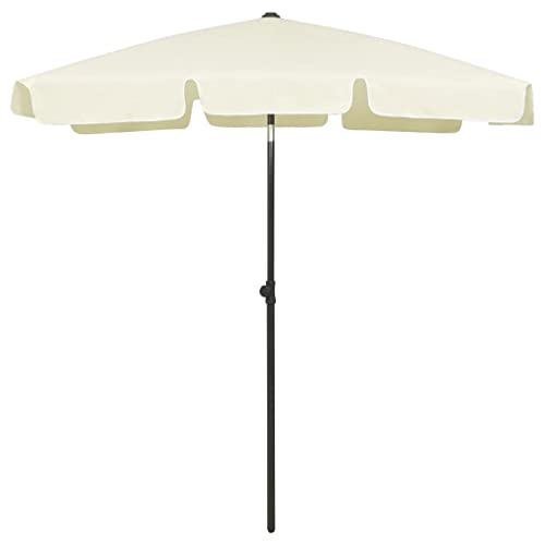 vidaXL Strandschirm Kippbar Sonnenschirm Balkonschirm Gartenschirm Ampelschirm Marktschirm Schirm Terrassenschirm Balkon Sandgelb 180x120cm vidaXL Strandschirm Kippbar Sonnenschirm Balkonschirm Gartenschirm Ampelschirm Marktschirm Schirm Terrassenschirm Balkon Sandgelb 180x120cm von vidaXL