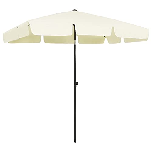 vidaXL Strandschirm Kippbar Sonnenschirm Balkonschirm Gartenschirm Ampelschirm Marktschirm Schirm Terrassenschirm Balkon Sandgelb 200x125cm vidaXL Strandschirm Kippbar Sonnenschirm Balkonschirm Gartenschirm Ampelschirm Marktschirm Schirm Terrassenschirm Balkon Sandgelb 200x125cm von vidaXL
