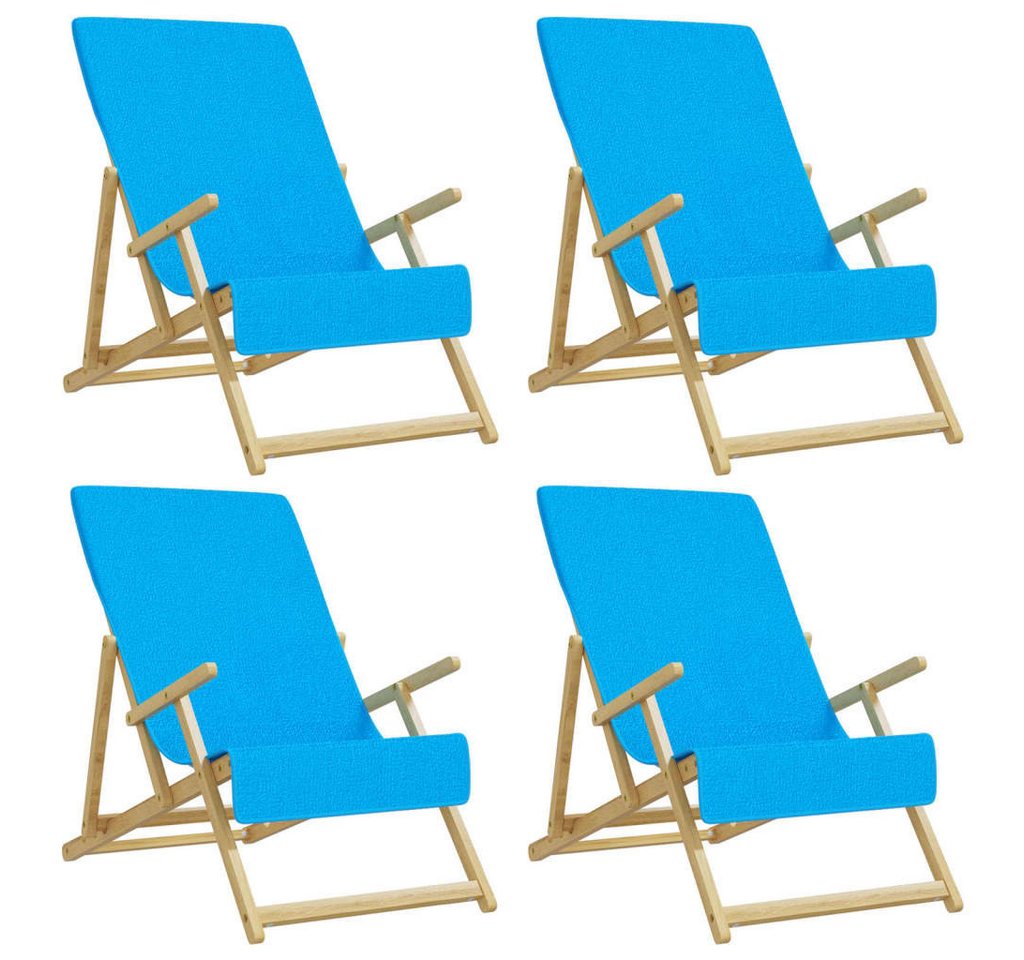 vidaXL Strandtücher Strandtücher 4 Stk. Türkis 60x135 cm Stoff 400 GSM, (4-St) von vidaXL