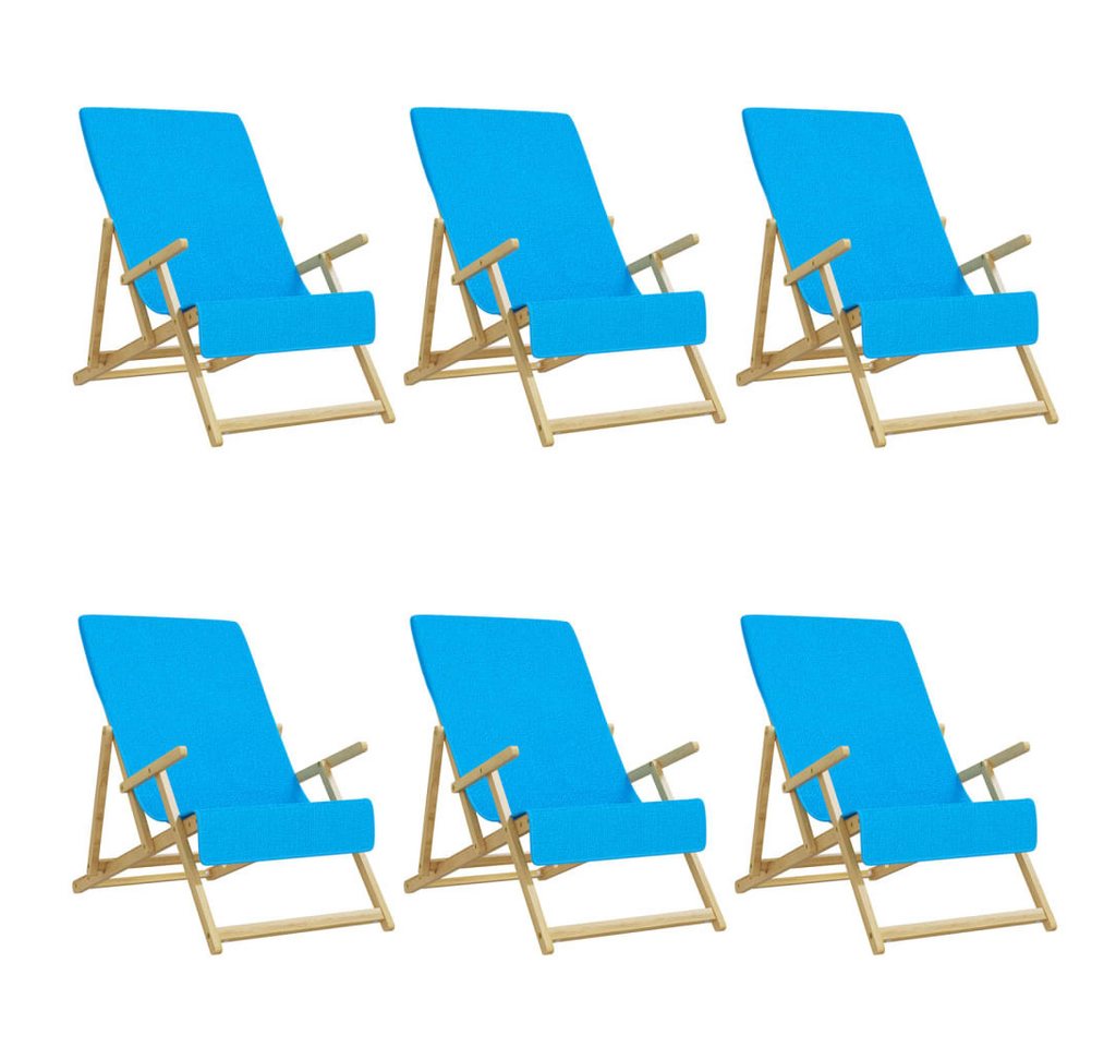 vidaXL Strandtücher Strandtücher 6 Stk. Türkis 60x135 cm Stoff 400 GSM, (6-St) von vidaXL