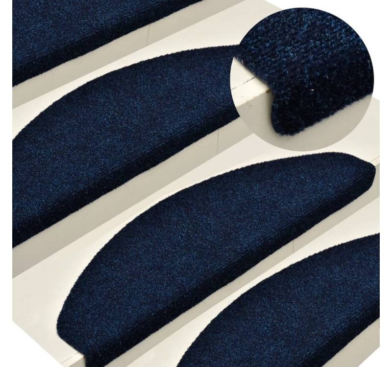 vidaXL Stufenmatte, Selbstklebende Treppenmatten 10 Stk. Marineblau 56x17x3 cm vidaXL Stufenmatte, Selbstklebende Treppenmatten 10 Stk. Marineblau 56x17x3 cm von vidaXL