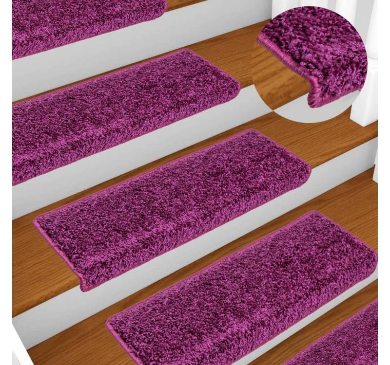 vidaXL Stufenmatte, Stufenmatten 10 Stk. 65x21x4 cm Violett von vidaXL