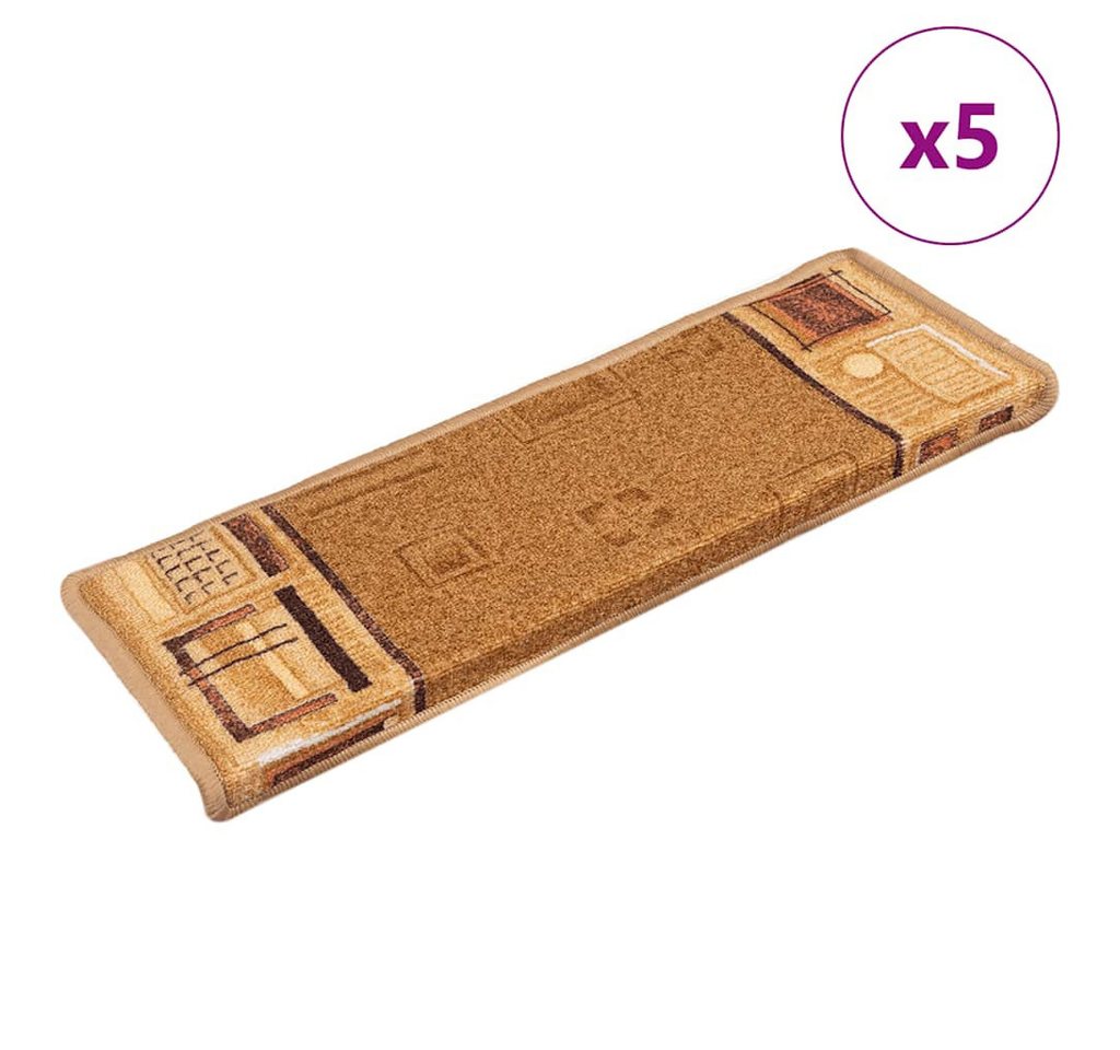 vidaXL Stufenmatte, Stufenmatten Selbstklebend 5 Stk. 65x21x4 cm Beige vidaXL Stufenmatte, Stufenmatten Selbstklebend 5 Stk. 65x21x4 cm Beige von vidaXL