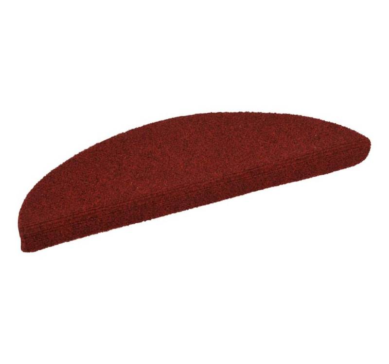 vidaXL Stufenmatte 15 Stk. Selbstklebende Treppenmatten Nadelvlies 56x17x3cm Rot, Rechteckig, Höhe: 4 mm von vidaXL