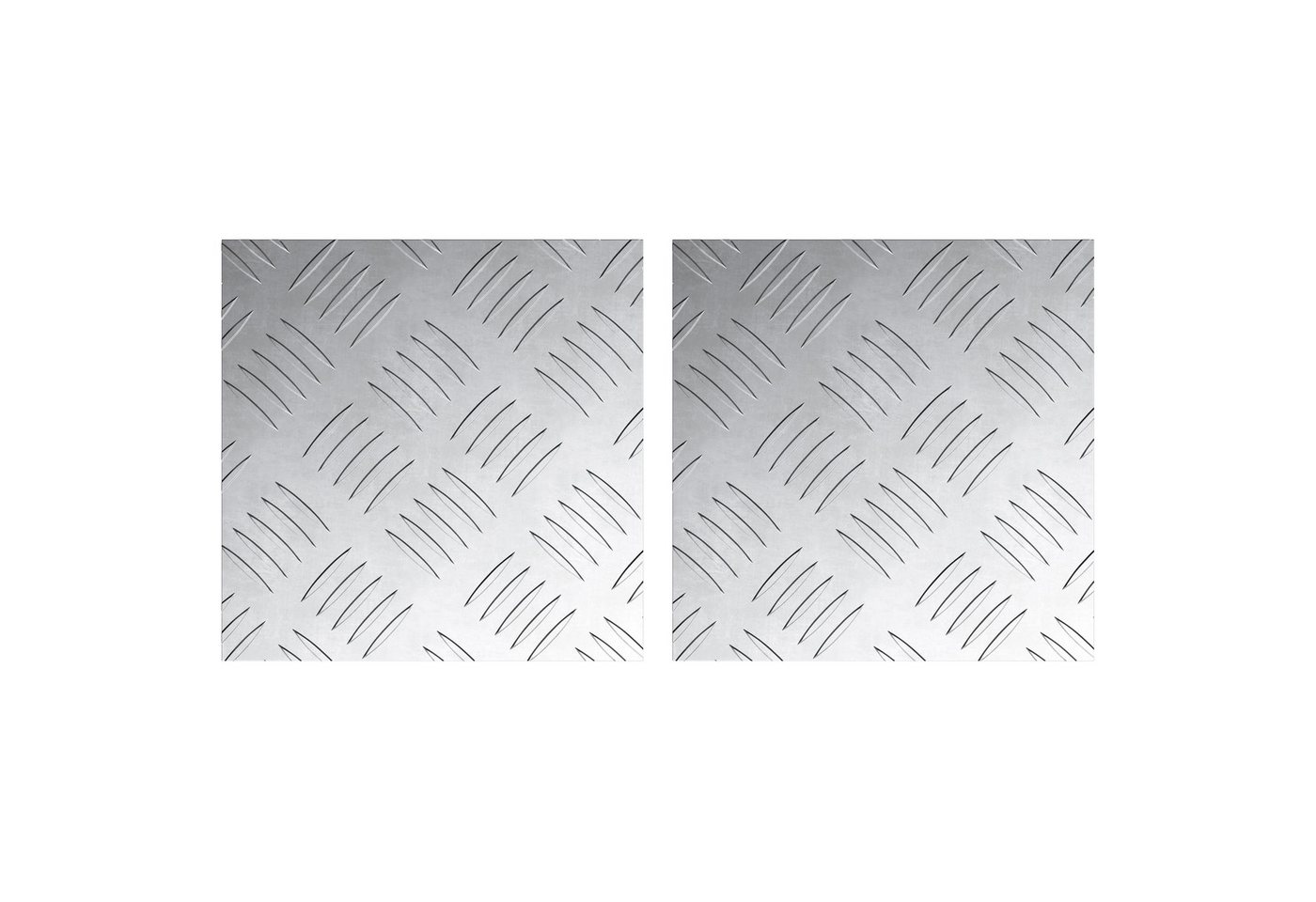 vidaXL Stufenmatte Aluminium-Riffelbleche 2 Stk. Rutschfest 20x20 cm vidaXL Stufenmatte Aluminium-Riffelbleche 2 Stk. Rutschfest 20x20 cm von vidaXL