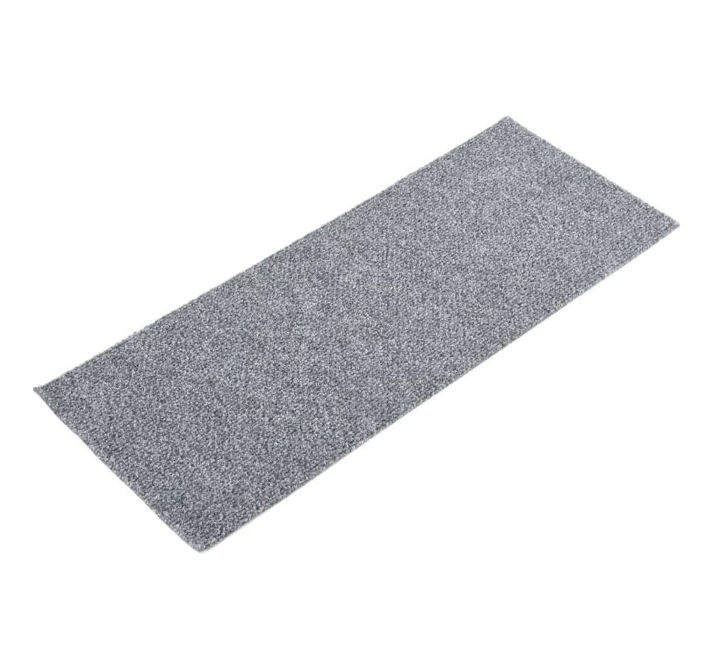 vidaXL Stufenmatte Selbstklebende Treppenmatten 15 Stk 60x25 cm Hellgrau von vidaXL