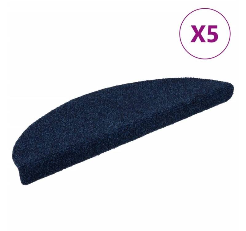 vidaXL Stufenmatte Selbstklebende Treppenmatten 5 Stk Marineblau 56x17x3 cm vidaXL Stufenmatte Selbstklebende Treppenmatten 5 Stk Marineblau 56x17x3 cm von vidaXL