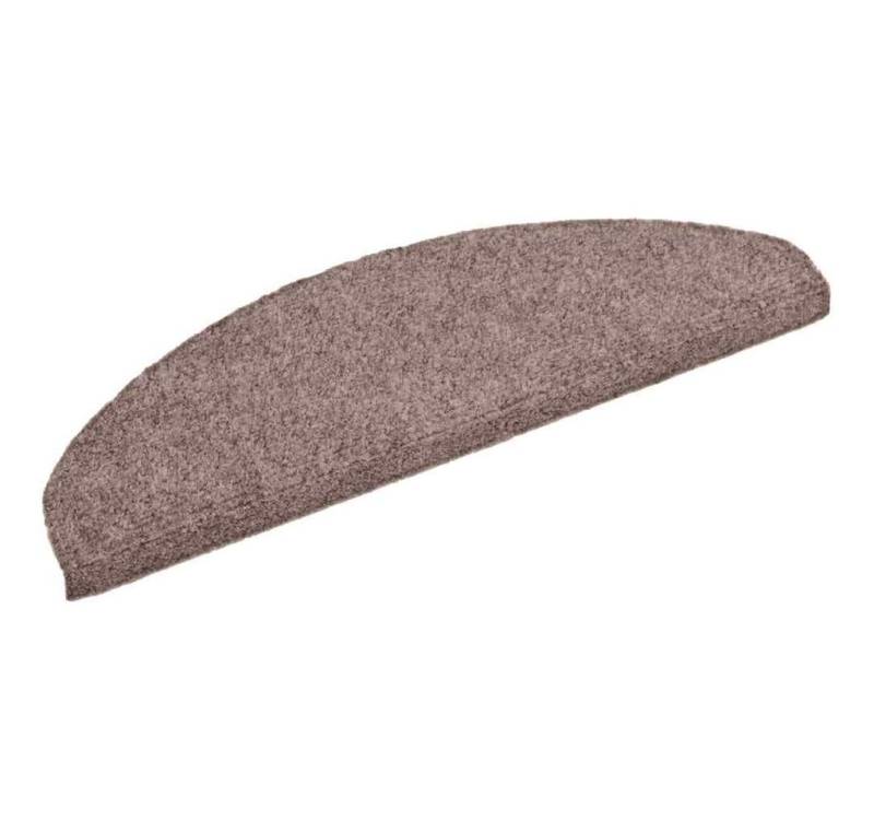 vidaXL Stufenmatte Stufenmatten Selbstklebend 15 Stk. 65x21x4 cm Hellbraun Halbrund Groß, Rechteckig, Höhe: 4 mm von vidaXL