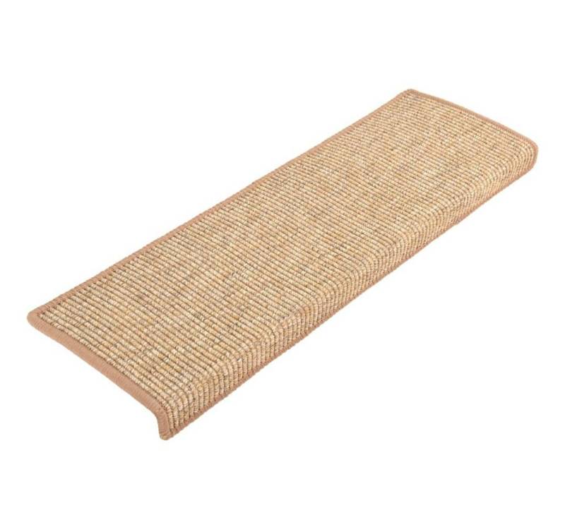 vidaXL Stufenmatte Stufenmatten 15 Stk. 65x21x4 cm Hellbraun Rechteckiger Rand, Rechteckig, Höhe: 0.61 mm von vidaXL
