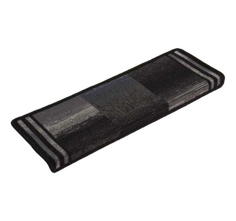 vidaXL Stufenmatte Stufenmatten Selbstklebend 5 Stk. 65x21x4 cm Schwarz Grau, Andere, Höhe: 4 mm von vidaXL