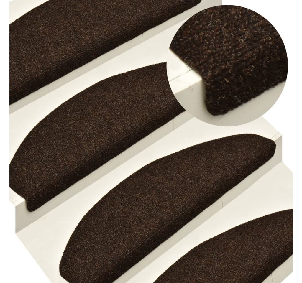 vidaXL Stufenmatte Stufenmatten Stufenteppich Selbstklebende Treppenmatten 10 Stk Braun 5 vidaXL Stufenmatte Stufenmatten Stufenteppich Selbstklebende Treppenmatten 10 Stk Braun 5 von vidaXL