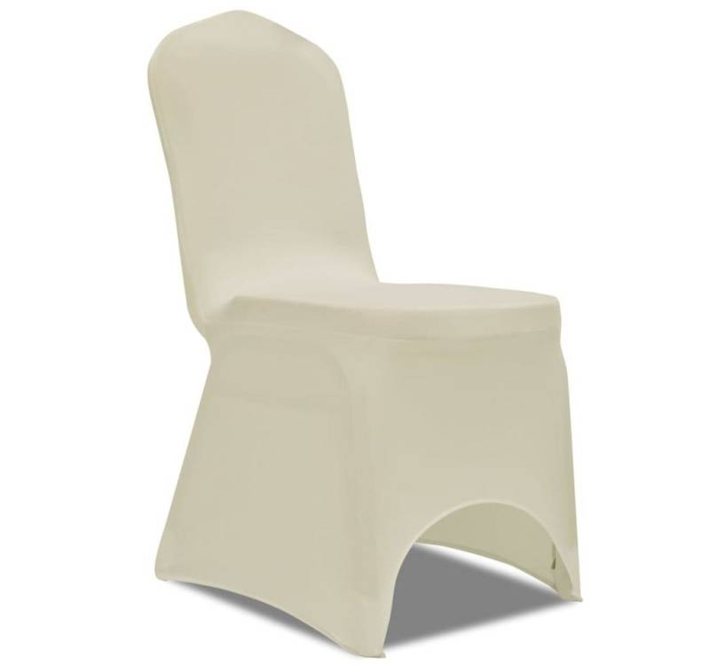 vidaXL Stuhlhusse, Stretch-Stuhlhussen Creme 30 Stk. von vidaXL