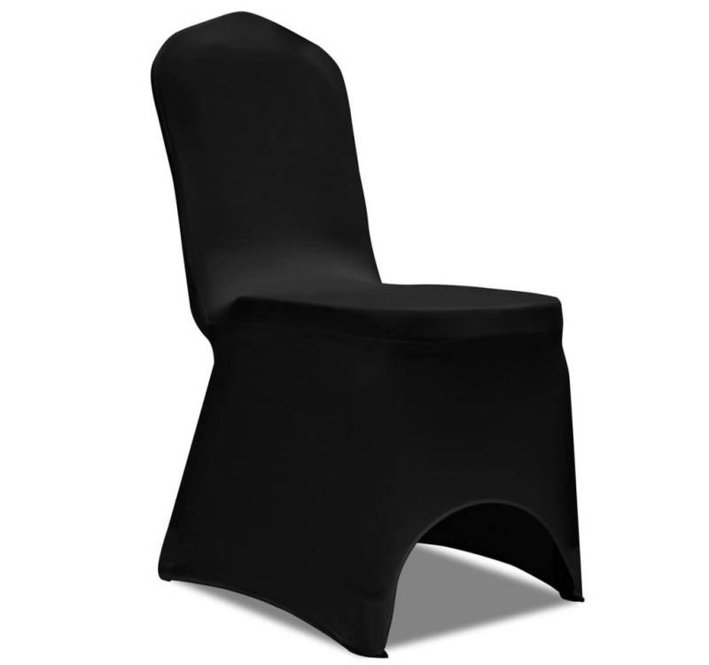 vidaXL Stuhlhusse, Stretch-Stuhlhussen Schwarz 24 Stk. von vidaXL