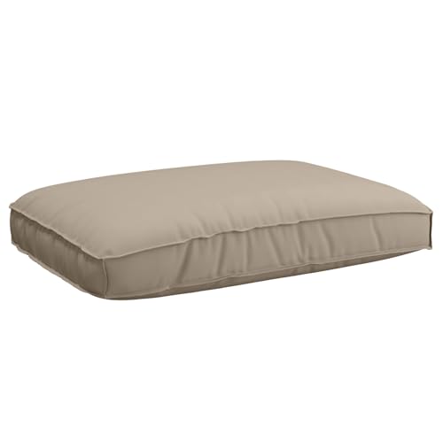 vidaXL Stylisches taupefarbenes rechteckiges Kissen für Wohnzimmer und Schlafzimmer aus weichem Polyesterstoff wasserabweisendes modernes Design Heimdekoration Indoor dekoratives Kissen vidaXL Stylisches taupefarbenes rechteckiges Kissen für Wohnzimmer und Schlafzimmer aus weichem Polyesterstoff wasserabweisendes modernes Design Heimdekoration Indoor dekoratives Kissen von vidaXL