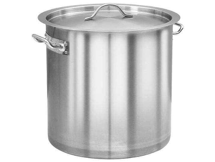 vidaXL Suppentopf mit 2 Griffen Kochtopf Universaltopf Induktion Topf Spaghettitopf Induktionstopf Gastro 27L 32x32cm Edelstahl Silbern von vidaXL
