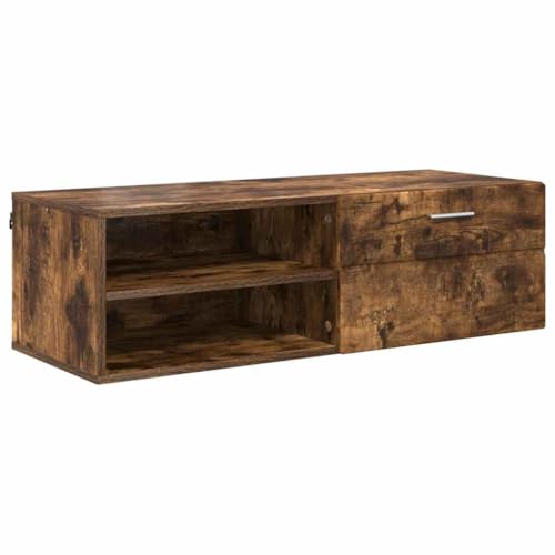 vidaXL TV-Möbel aus Eichenholz mit 1 Schublade aus technischem Holz, 100,5 x 39 x 30 cm, perfekt für den Innenbereich, viel Stauraum, robust und ideal für die Einrichtung Ihres Zuhauses vidaXL TV-Möbel aus Eichenholz mit 1 Schublade aus technischem Holz, 100,5 x 39 x 30 cm, perfekt für den Innenbereich, viel Stauraum, robust und ideal für die Einrichtung Ihres Zuhauses von vidaXL