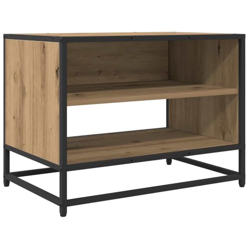 vidaXL TV-Regal im Industrie-Style aus Artisan Eiche, 61cm, Matte Oberfläche, aus Holz mit Metallbeinen. Viel Stauraum, 1-teiliges Standgerät, perfekt für Dein Wohnzimmer vidaXL TV-Regal im Industrie-Style aus Artisan Eiche, 61cm, Matte Oberfläche, aus Holz mit Metallbeinen. Viel Stauraum, 1-teiliges Standgerät, perfekt für Dein Wohnzimmer von vidaXL