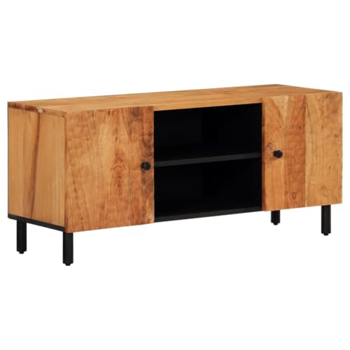 vidaXL TV Schrank, Fernsehschrank mit 2 Ablagen 2 Türen, Fernsehtisch für Wohnzimmer Schlafzimmer, Lowboard TV Möbel, Modern, Massivholz Akazie vidaXL TV Schrank, Fernsehschrank mit 2 Ablagen 2 Türen, Fernsehtisch für Wohnzimmer Schlafzimmer, Lowboard TV Möbel, Modern, Massivholz Akazie von vidaXL