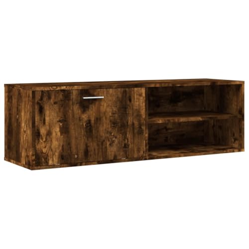 vidaXL TV Schrank, Fernsehschrank mit viel Stauraum, Lowboard für Wohnzimmer, Fernsehtisch TV Möbel HiFi Schrank, Räuchereiche Holzwerkstoff vidaXL TV Schrank, Fernsehschrank mit viel Stauraum, Lowboard für Wohnzimmer, Fernsehtisch TV Möbel HiFi Schrank, Räuchereiche Holzwerkstoff von vidaXL