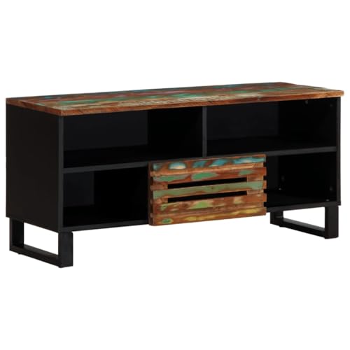 vidaXL TV Schrank, Fernsehschrank mit Stauraum, Fernsehtisch für Wohnzimmer Schlafzimmer, Lowboard Sideboard TV Möbel, Massivholz Akazie von vidaXL