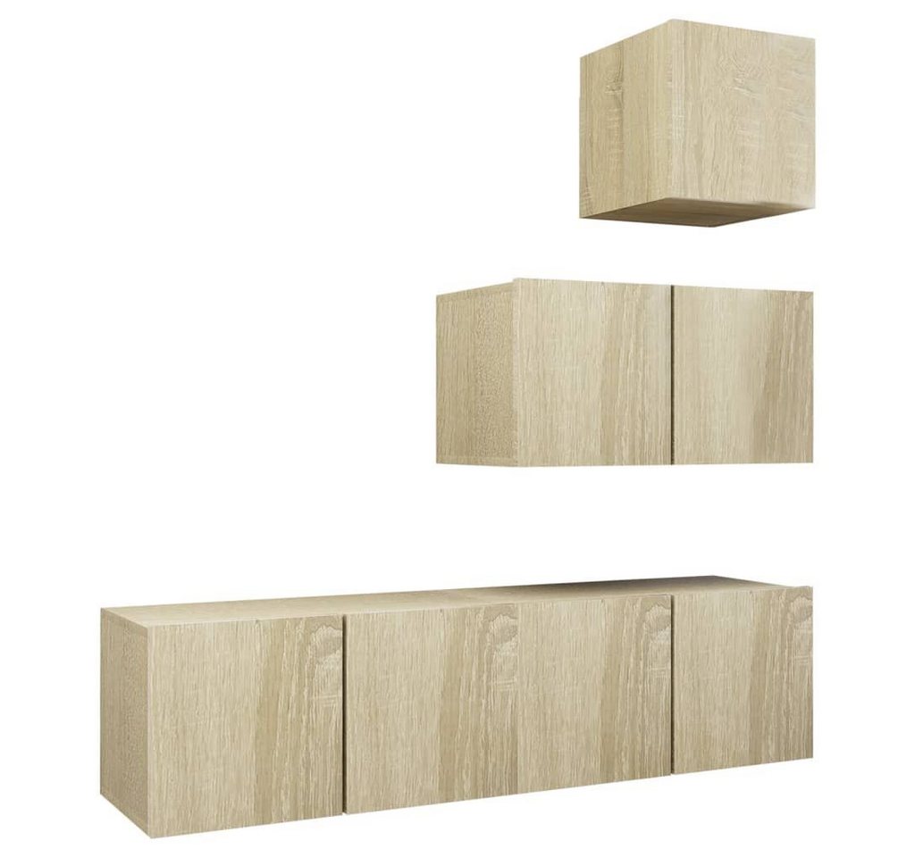 vidaXL TV-Schrank 4tlg TV Schrank Set Hängeschrank Wohnwand Fernsehschrank Sonoma Eiche vidaXL TV-Schrank 4tlg TV Schrank Set Hängeschrank Wohnwand Fernsehschrank Sonoma Eiche von vidaXL