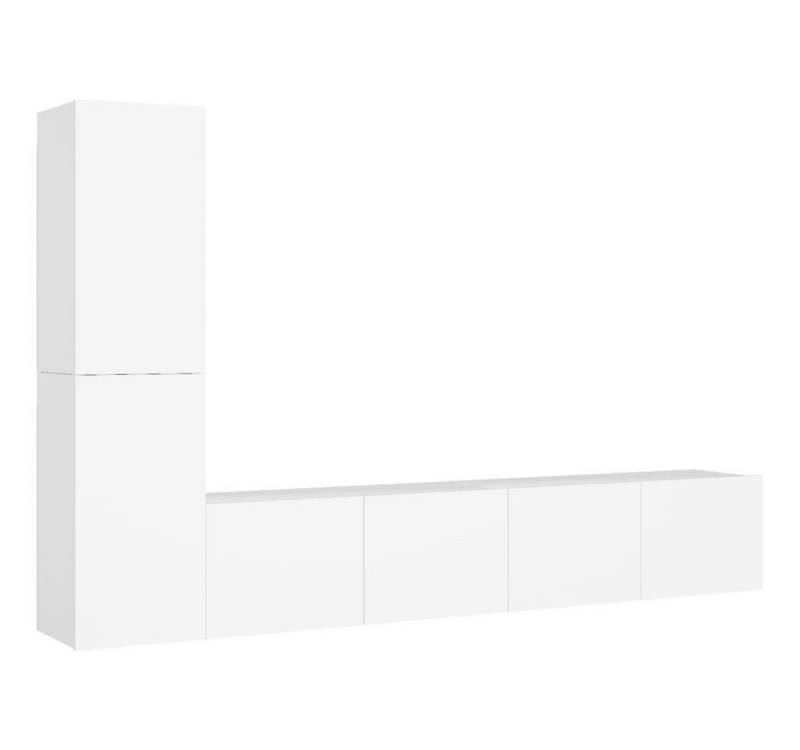 vidaXL TV-Schrank 4tlg TV Schrank Set Hängeschrank Wohnwand Fernsehschrank Weiß Spanplat vidaXL TV-Schrank 4tlg TV Schrank Set Hängeschrank Wohnwand Fernsehschrank Weiß Spanplat von vidaXL