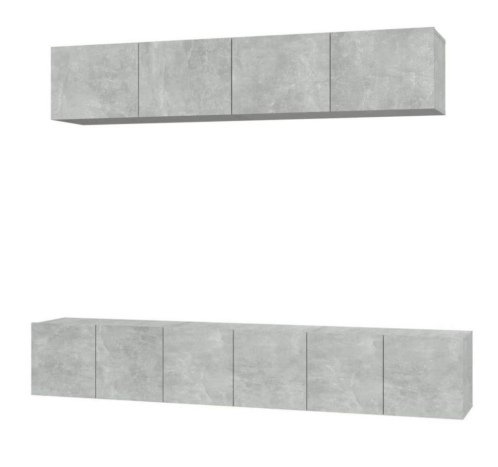 vidaXL TV-Schrank 5-tlg. TV-Schrank-Set Betongrau Holzwerkstoff (5-St) von vidaXL