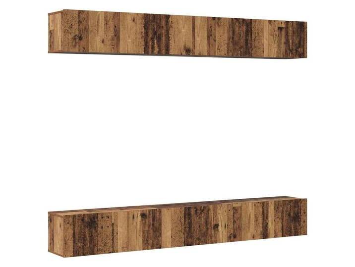 vidaXL TV-Schrank TV-Schrank-Set 6 pcs Altholz 80 x 30 x 30 cm Holzwerkstoff (6-St), 6 St., Altholz von vidaXL