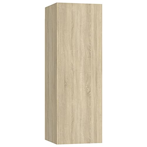 vidaXL TV Schrank Hängeschrank Wohnwand Anbauwand Fernsehwand TV-Wand Wandschrank Wohnzimmer Sonoma-Eiche 30,5x30x90cm Holzwerkstoff von vidaXL