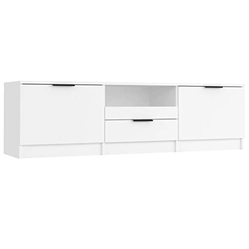 vidaXL TV Schrank Lowboard TV Möbel Fernsehschrank Fernsehtisch TV Board Fernsehmöbel HiFi Schrank Wohnzimmer Weiß 140x35x40 cm Holzwerkstoff vidaXL TV Schrank Lowboard TV Möbel Fernsehschrank Fernsehtisch TV Board Fernsehmöbel HiFi Schrank Wohnzimmer Weiß 140x35x40 cm Holzwerkstoff von vidaXL