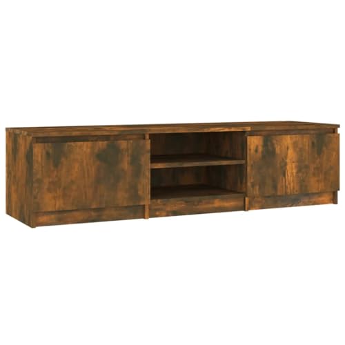 vidaXL TV Schrank Lowboard TV Möbel Tisch Board Sideboard Fernsehschrank Fernsehtisch HiFi-Schrank Räuchereiche 140x40x35,5cm Holzwerkstoff von vidaXL