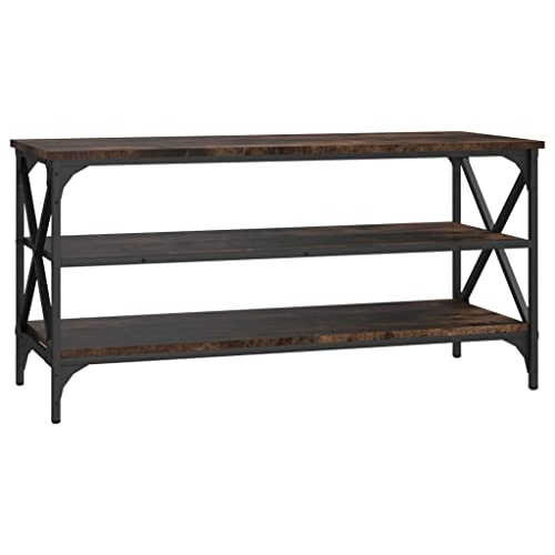 vidaXL TV Schrank Lowboard TV Möbel Tisch Board Sideboard Fernsehschrank Fernsehtisch HiFi-Schrank Wohnzimmer Räuchereiche 100x40x50cm Holzwerkstoff von vidaXL