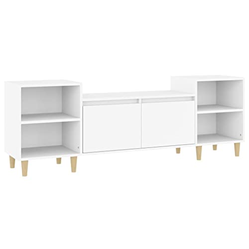 vidaXL TV Schrank Lowboard TV Möbel Tisch Board Sideboard Fernsehschrank Fernsehtisch HiFi-Schrank Wohnzimmer Weiß 160x35x55cm Holzwerkstoff vidaXL TV Schrank Lowboard TV Möbel Tisch Board Sideboard Fernsehschrank Fernsehtisch HiFi-Schrank Wohnzimmer Weiß 160x35x55cm Holzwerkstoff von vidaXL
