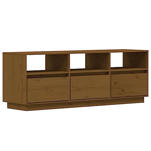 vidaXL TV Schrank Lowboard TV Möbel Tisch Board Sideboard Fernsehtisch Fernsehschrank HiFi-Schrank Honigbraun 140x37x50cm Massivholz Kiefer vidaXL TV Schrank Lowboard TV Möbel Tisch Board Sideboard Fernsehtisch Fernsehschrank HiFi-Schrank Honigbraun 140x37x50cm Massivholz Kiefer von vidaXL