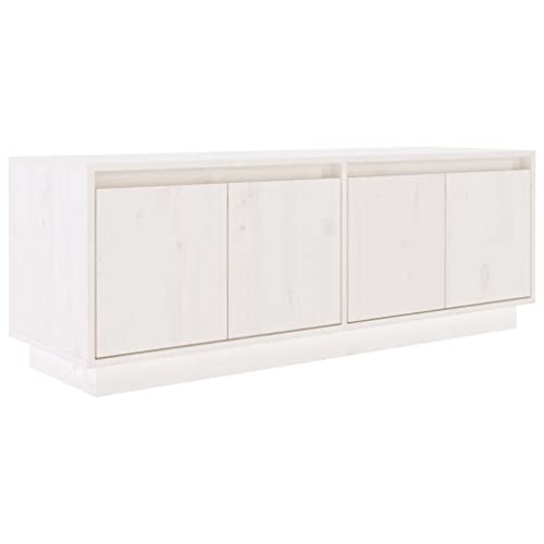 vidaXL TV Schrank Lowboard TV Möbel Tisch Board Sideboard Fernsehtisch Fernsehschrank HiFi-Schrank Weiß 110x34x40cm Massivholz Kiefer vidaXL TV Schrank Lowboard TV Möbel Tisch Board Sideboard Fernsehtisch Fernsehschrank HiFi-Schrank Weiß 110x34x40cm Massivholz Kiefer von vidaXL