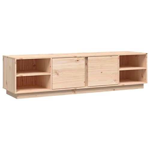 vidaXL TV Schrank Lowboard TV Möbel Tisch Board Sideboard Fernsehtisch Fernsehschrank HiFi-Schrank Wohnzimmer 156x40x40cm Massivholz Kiefer von vidaXL