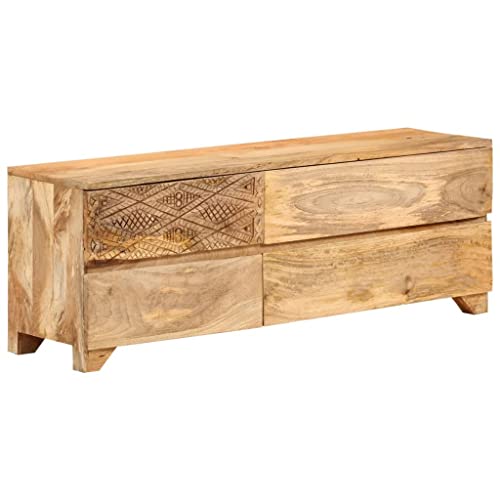 vidaXL TV-Schrank Massivholz Mango 110x30x40cm Sideboard TV-Tisch Anrichte Kommode Fernsehtisch Lowboard TV-Möbel Fernsehschrank Wohnzimmermöbel vidaXL TV-Schrank Massivholz Mango 110x30x40cm Sideboard TV-Tisch Anrichte Kommode Fernsehtisch Lowboard TV-Möbel Fernsehschrank Wohnzimmermöbel von vidaXL