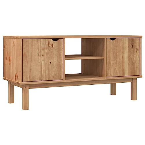 vidaXL TV Schrank TV Möbel Lowboard Fernsehschrank TV Tisch Beistellschrank HiFi-Schrank mit Regal 2 Fächern 113,5x43x57cm Massivholz Kiefer vidaXL TV Schrank TV Möbel Lowboard Fernsehschrank TV Tisch Beistellschrank HiFi-Schrank mit Regal 2 Fächern 113,5x43x57cm Massivholz Kiefer von vidaXL