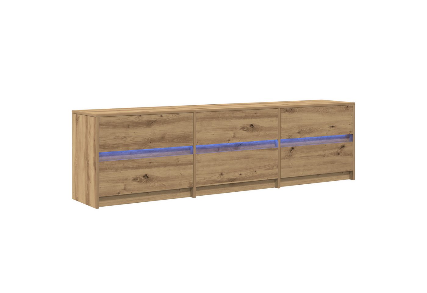 vidaXL TV-Schrank TV-Schränk Braun 181 x 34 x 50 cm Spanplatte und LED-Lichter (1-St) von vidaXL
